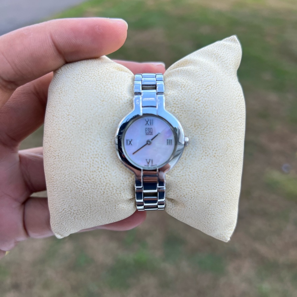 Ladies ESQ By Movado Mother Pearl Swiss Watch women’s